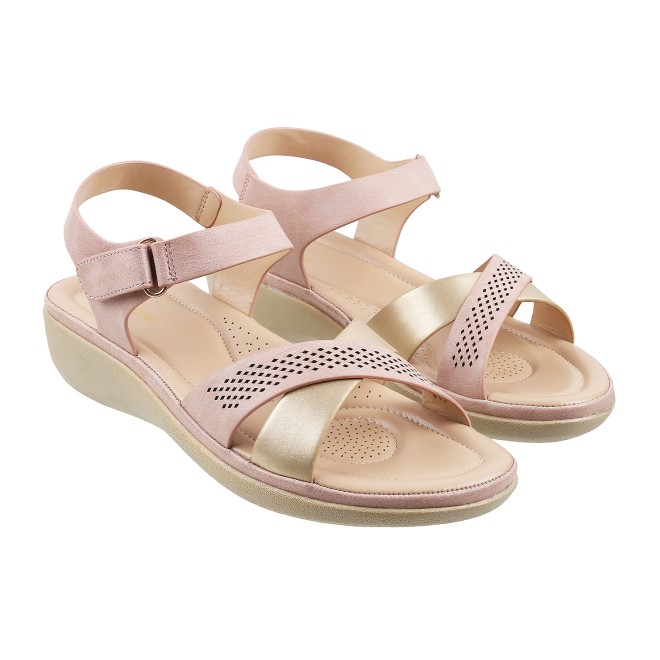 Mochi Women Peach Casual Sandals