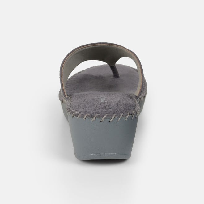 Mochi Women Grey Casual Slip Ons (SKU: 44-327-14-36)