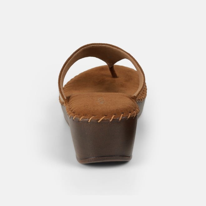 Mochi Women Tan Casual Slip Ons (SKU: 44-327-23-36)