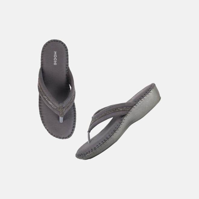 Mochi Women Grey Casual Comfort (SKU: 44-328-14-36)