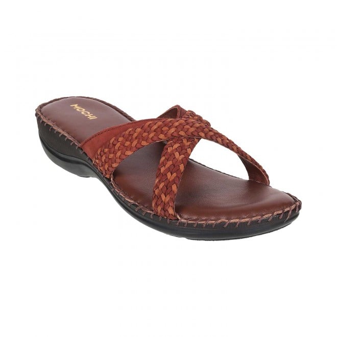 Mochi Women Tan Casual Sandals