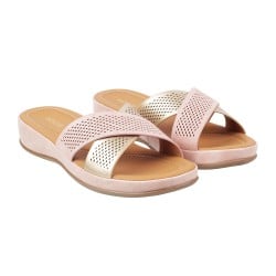 Women Peach Casual Slippers