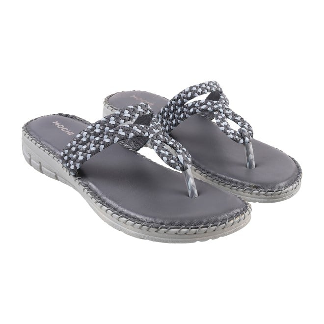 Mochi Women Light-grey Casual Slippers (SKU: 44-38L-59-42)