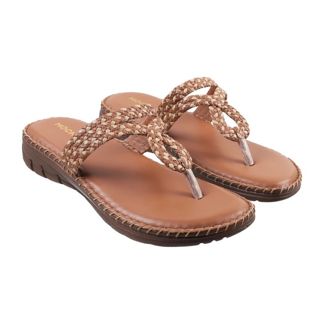 Mochi Women Rust Casual Slippers (SKU: 44-38L-91-42)