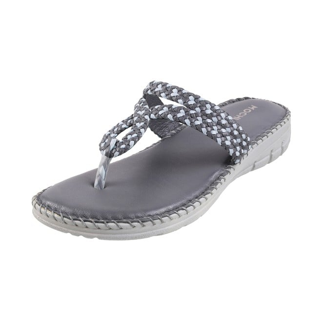 Mochi Women Light-grey Casual Slippers (SKU: 44-38L-59-42)
