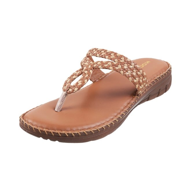 Mochi Women Rust Casual Slippers (SKU: 44-38L-91-42)