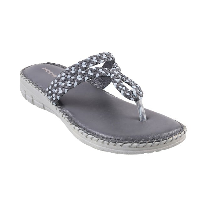 Mochi Women Light-grey Casual Slippers (SKU: 44-38L-59-42)