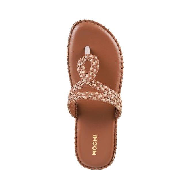Mochi Women Rust Casual Slippers (SKU: 44-38L-91-42)