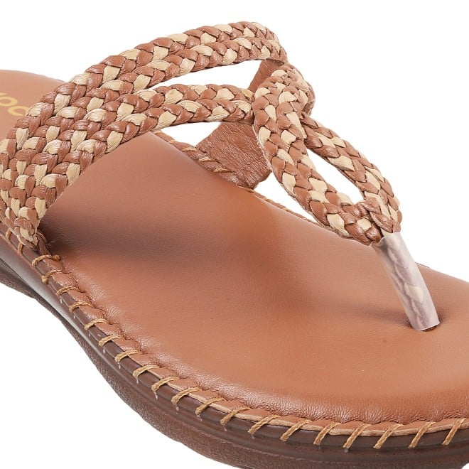 Mochi Women Rust Casual Slippers (SKU: 44-38L-91-42)