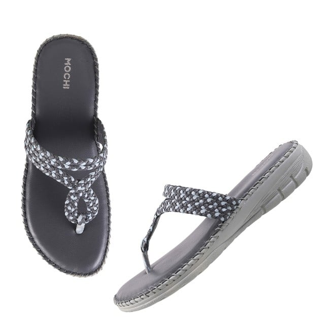 Mochi Women Light-grey Casual Slippers (SKU: 44-38L-59-42)