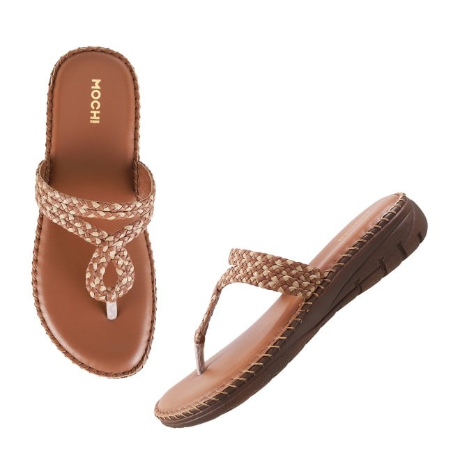 Mochi Women Rust Casual Slippers (SKU: 44-38L-91-42)