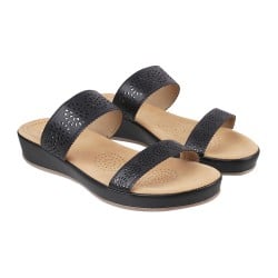 Women Black Casual Slippers