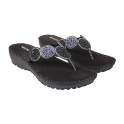 Women Black Ethnic Sandals