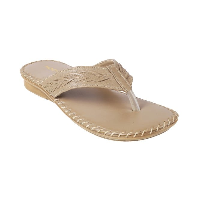 Mochi Women Beige Casual Comfort