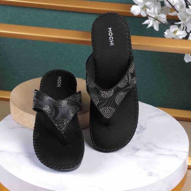 Mochi Women Black Casual Sandals (SKU: 44-85-11-36)