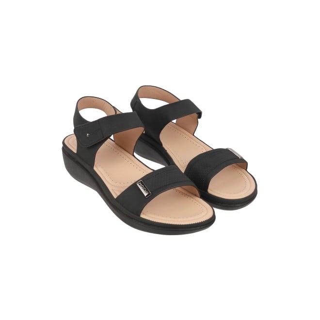 Mochi Women Black Casual Sandals (SKU: 44-900081-11-36)