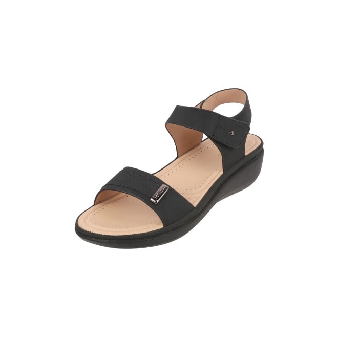Mochi Women Black Casual Sandals (SKU: 44-900081-11-36)