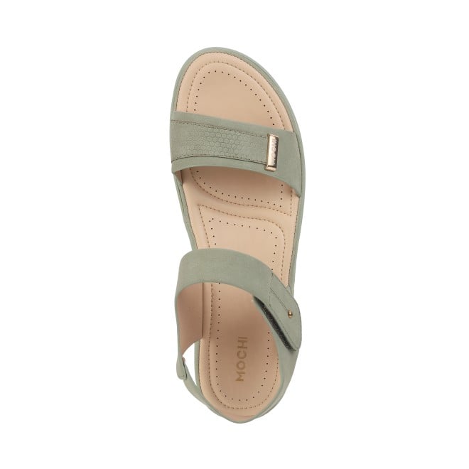 Mochi Women Green Casual Sandals (SKU: 44-900081-21-37)