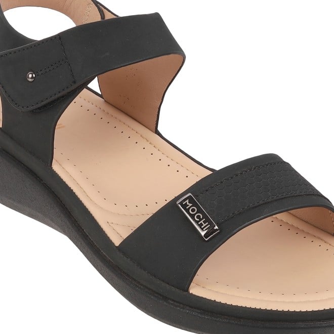Mochi Women Black Casual Sandals (SKU: 44-900081-11-36)