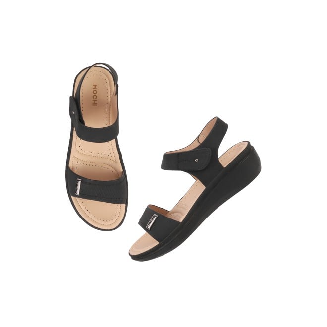 Mochi Women Black Casual Sandals (SKU: 44-900081-11-36)