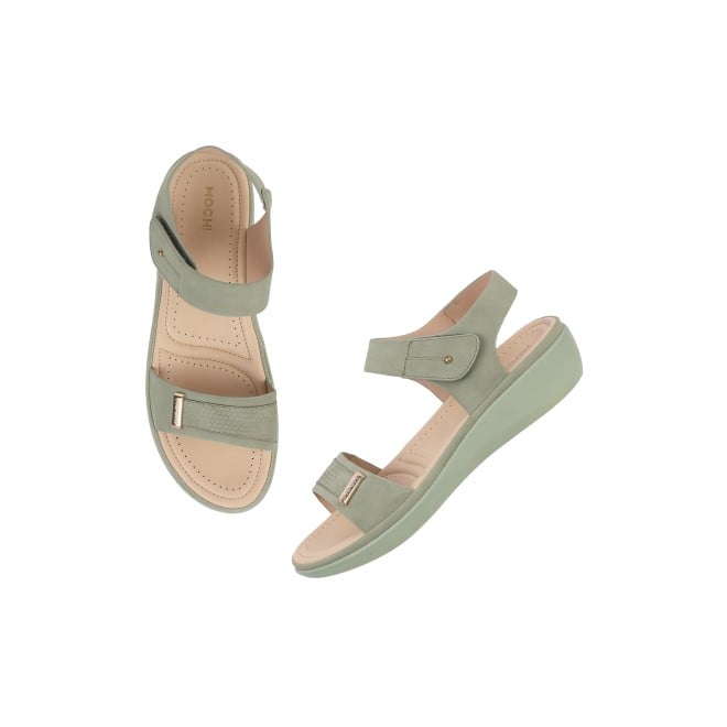 Mochi Women Green Casual Sandals (SKU: 44-900081-21-37)