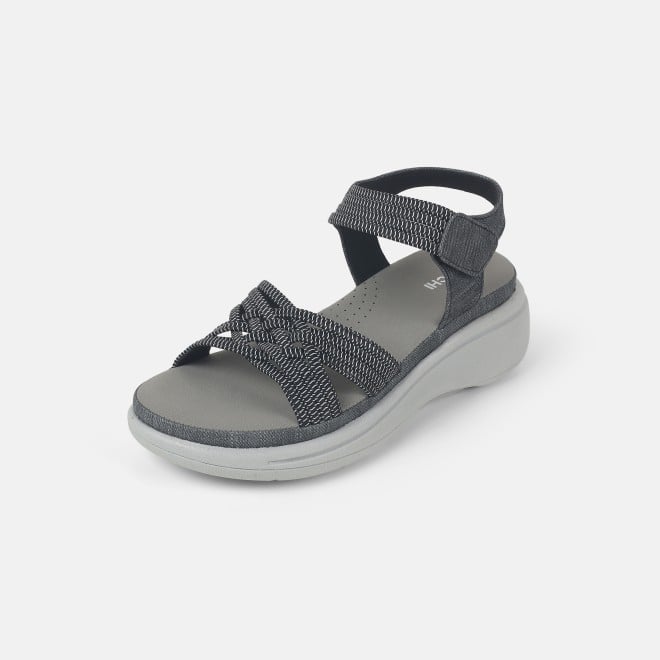 Mochi Women Black Casual Sandals (SKU: 44-900214-11-37)