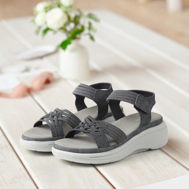 Mochi Women Black Casual Sandals (SKU: 44-900214-11-37)