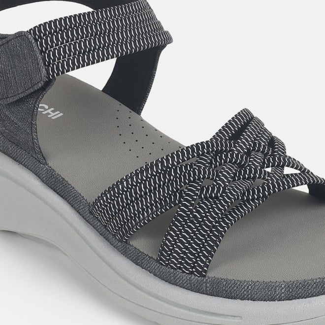 Mochi Women Black Casual Sandals (SKU: 44-900214-11-37)