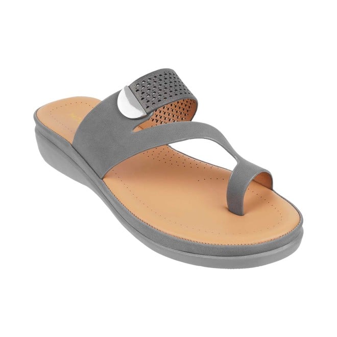 Mochi Women Grey Casual Slip Ons (SKU: 44-94-14-36)