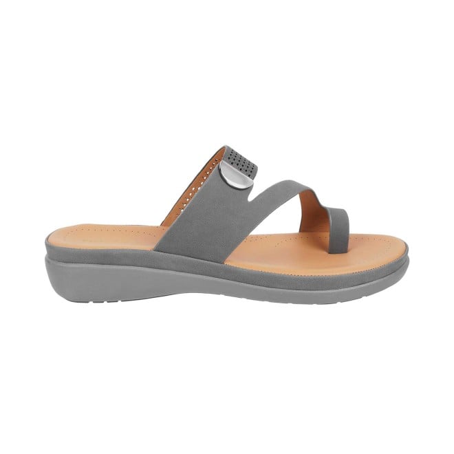 Mochi Women Grey Casual Slip Ons (SKU: 44-94-14-36)