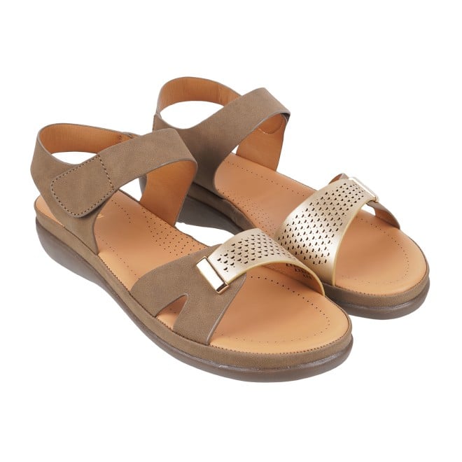 Mochi Women Brown Casual Sandals