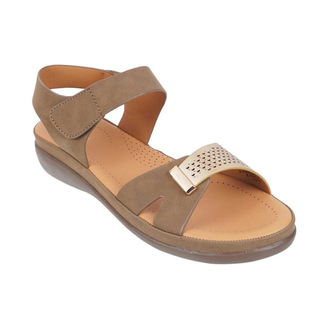 Mochi Women Brown Casual Sandals