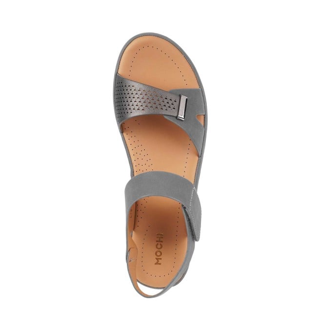 Mochi Women Grey Casual Sandals (SKU: 44-95-14-36)