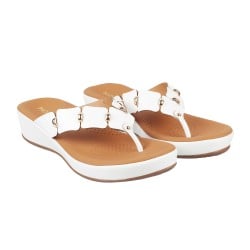 Women White Casual Slippers