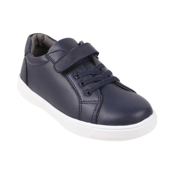 Mochi Boys Navy-Blue Casual Sneakers