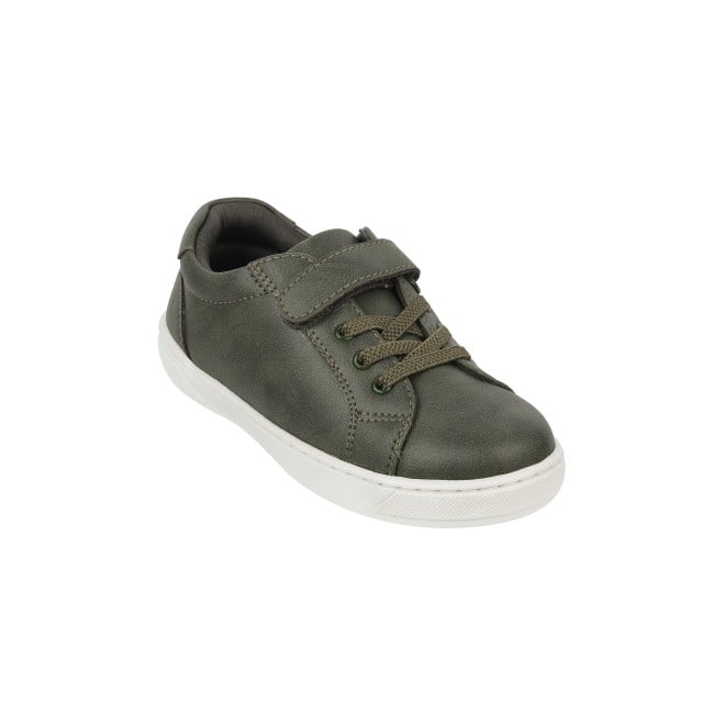 Mochi Boys Olive Casual Sneakers