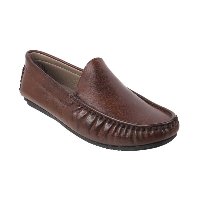 Mochi Tan Casual Loafers for Boys