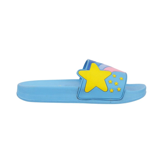 Mochi Boys Light-Blue Casual Slippers (SKU: 47-1-32-30)