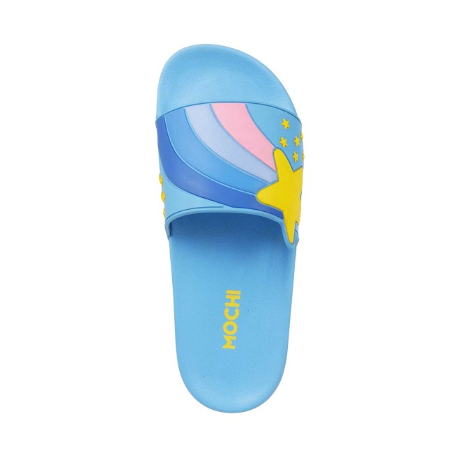 Mochi Boys Light-Blue Casual Slippers (SKU: 47-1-32-30)