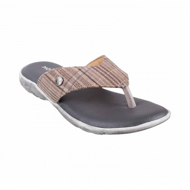 Mochi Grey Casual Slippers for Boys