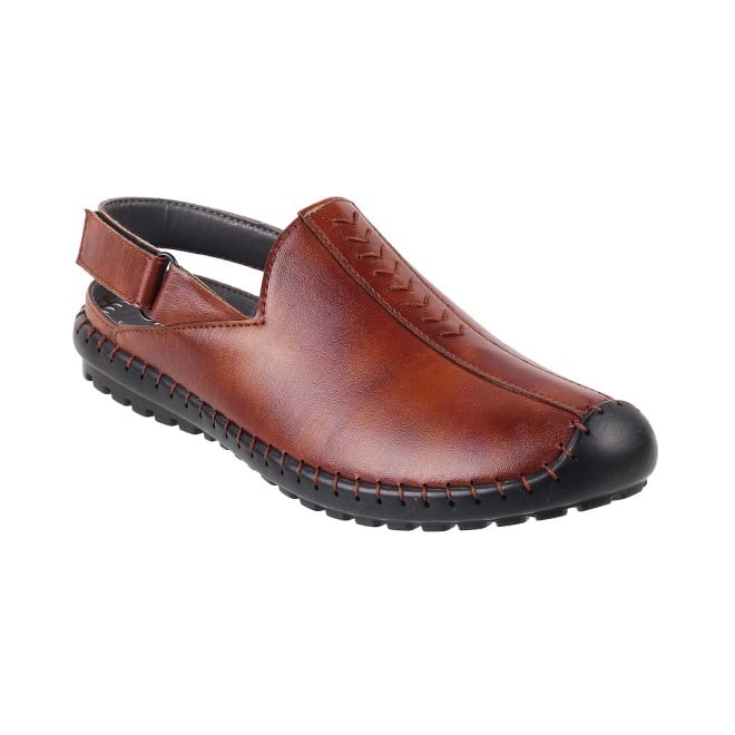 Mochi Tan Casual Sandals for Boys