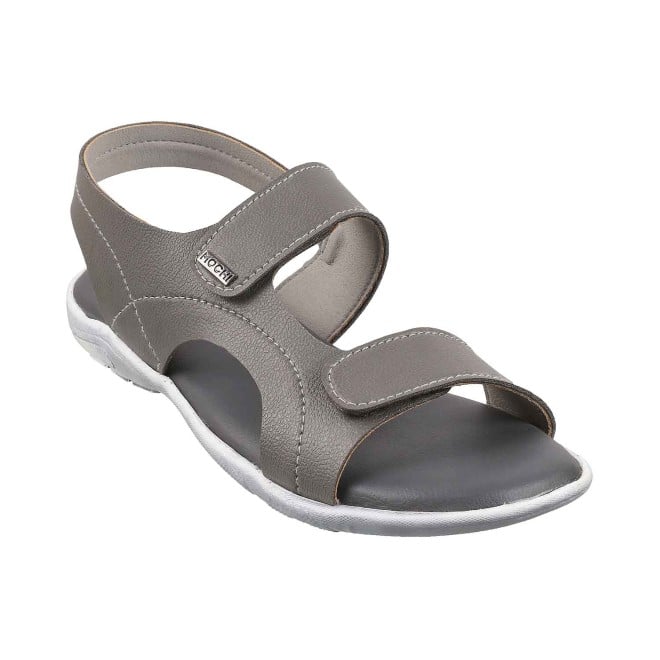Mochi Boys Grey Casual Sandals