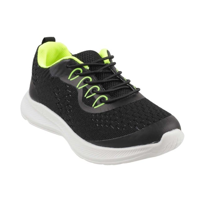 Mochi Black Casual Sneakers for Boys