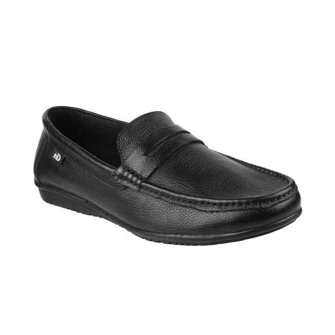 ID Black Casual Loafers for Men