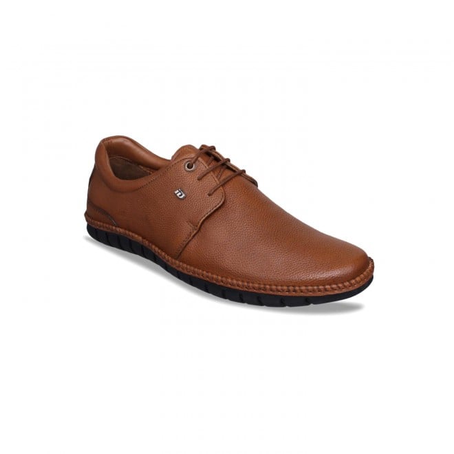 ID Men Tan Formal Lace Up