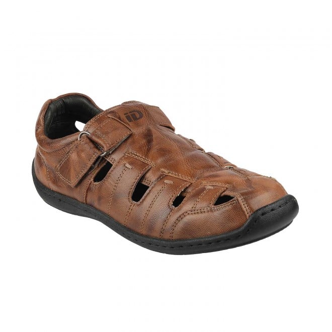ID Brown Velcro Thong Sandal Slippers for Men : Amazon.in: Fashion