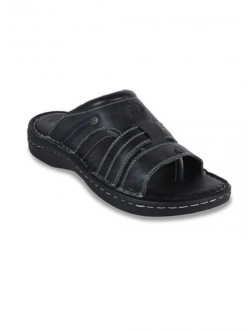 ID Black Casual Slippers for Men