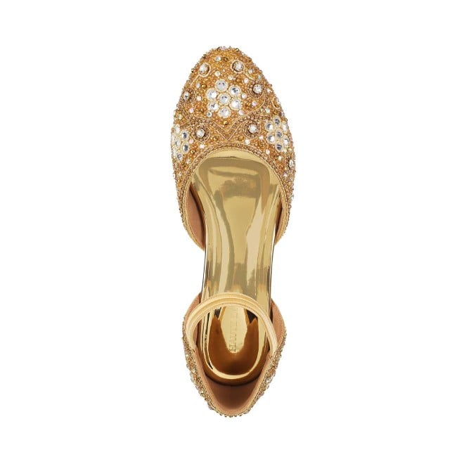 Haute Diva Women Gold Wedding Sandals (SKU: 54-10-15-36)