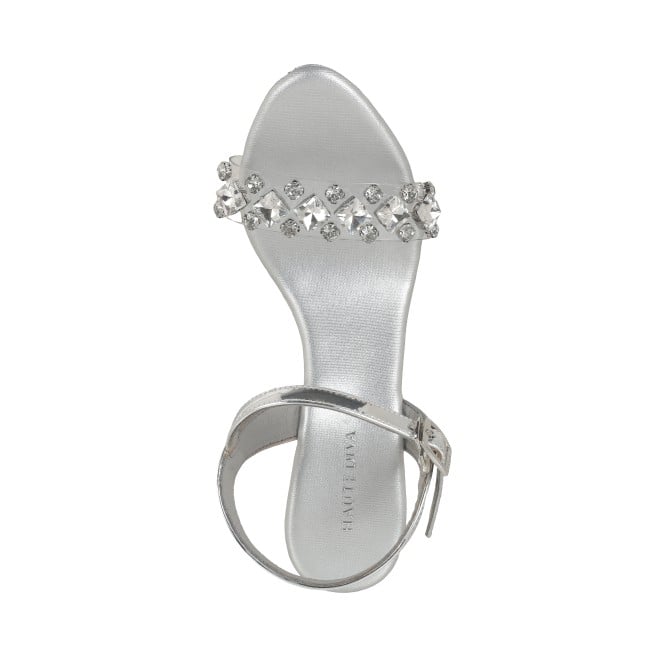 Haute Diva Women Silver Party Sandals (SKU: 54-156-27-36)