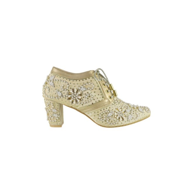 Haute Diva Women Gold Wedding Pumps (SKU: 54-169-15-37)